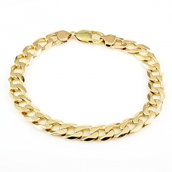 9ct gold 29.4g 9 inch curb Bracelet